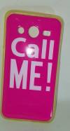 Θήκη TPU  για Samsung Galaxy Core 2 Pink Call me (ΟΕΜ)